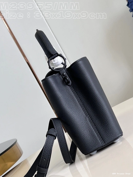 AAA Pruses Bags LOUIS CAPUCINES MM-33*19*9CM VUITTON 0712